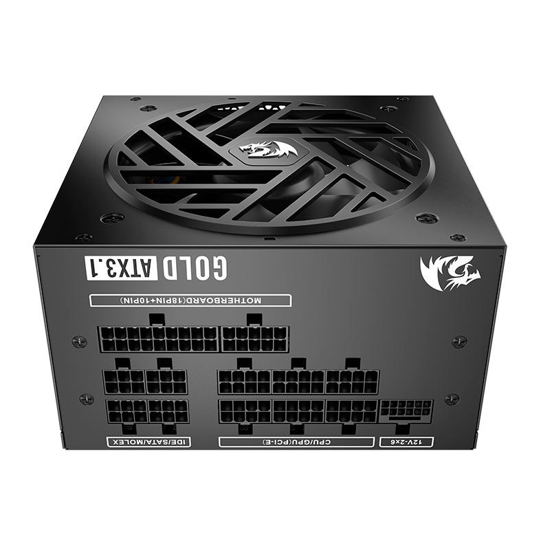Fonte Redragon Master RGMS-1200W, 1200W, ATX 3.1, PCIe 5.1, Full-Modular, 80 Plus Gold, Preto, GC-MS05