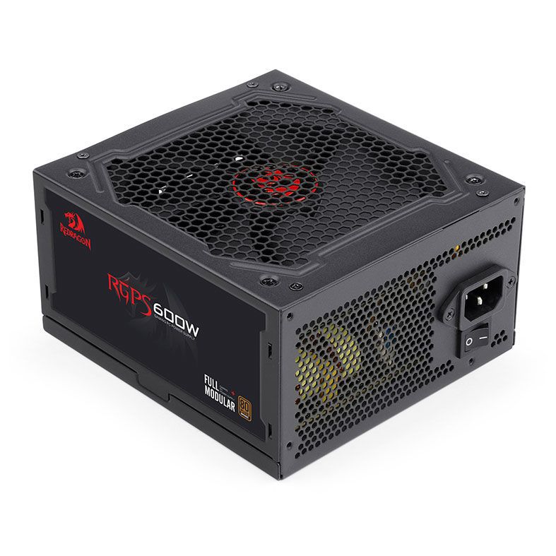 Fonte Redragon RGPS 600W Full Modular Bronze 80 Plus, GC-PS003