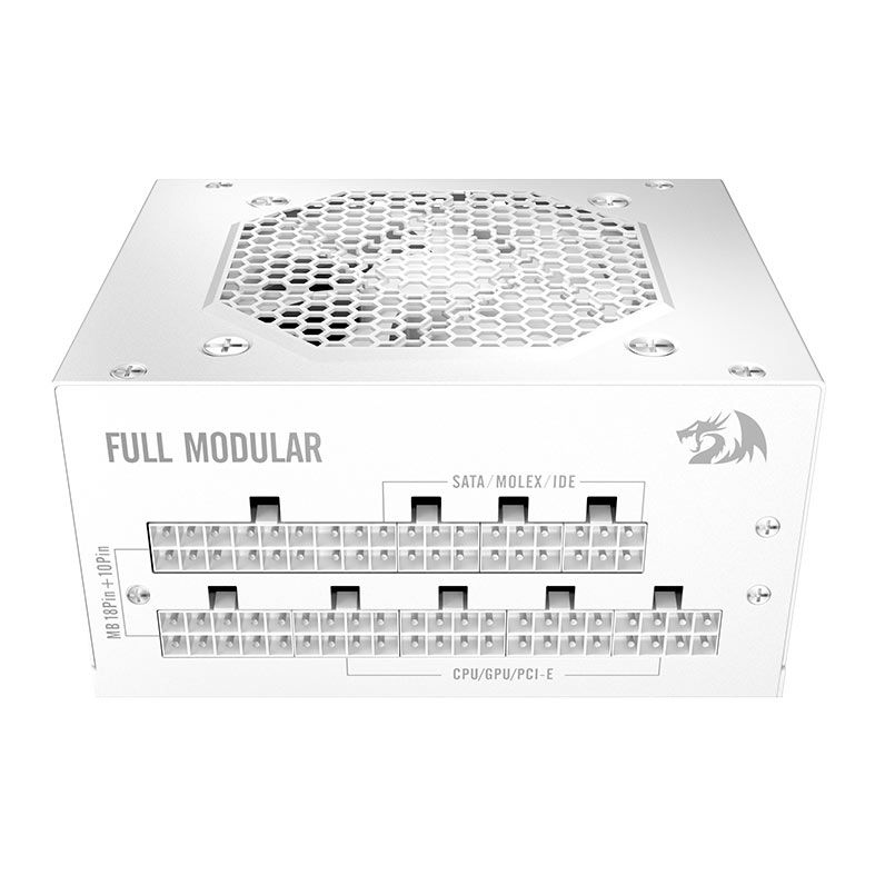 Fonte Redragon RGPS-650SFX, 650W, Full-Modular, 80 Plus Gold, Branco, GC-PS014-W