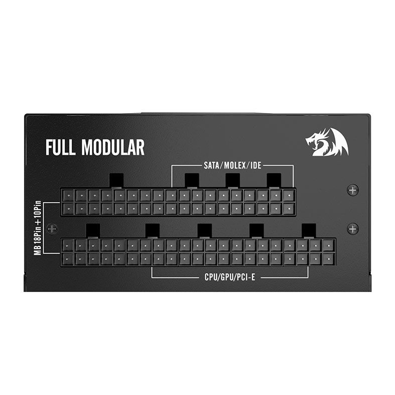 Fonte Redragon RGPS 650W, 650W, Full-Modular, 80 Plus Gold, Preto, GC-PS014