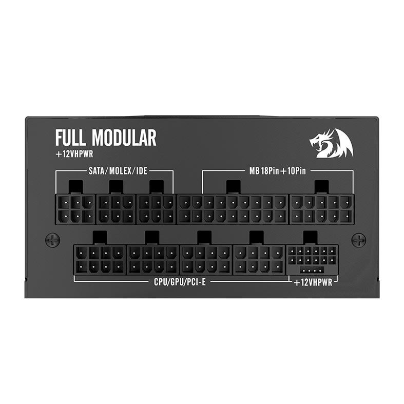 Fonte Redragon RGPS-850W, 850W, Full-Modular, 80 Plus Gold, Preto, GC-PS016