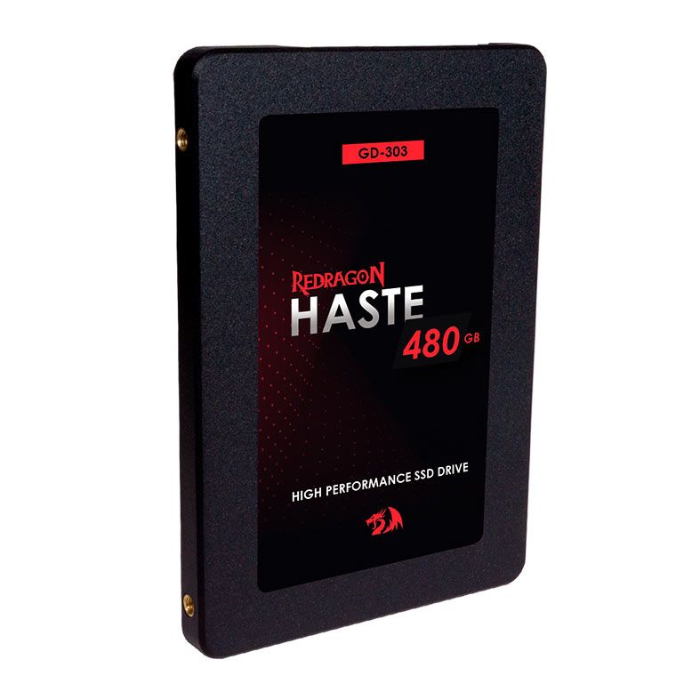 SSD Redragon Haste, 480GB, 2.5, Sata III 6GB/S, Leitura 550MB/s, Gravação 420MB/s, GD-303
