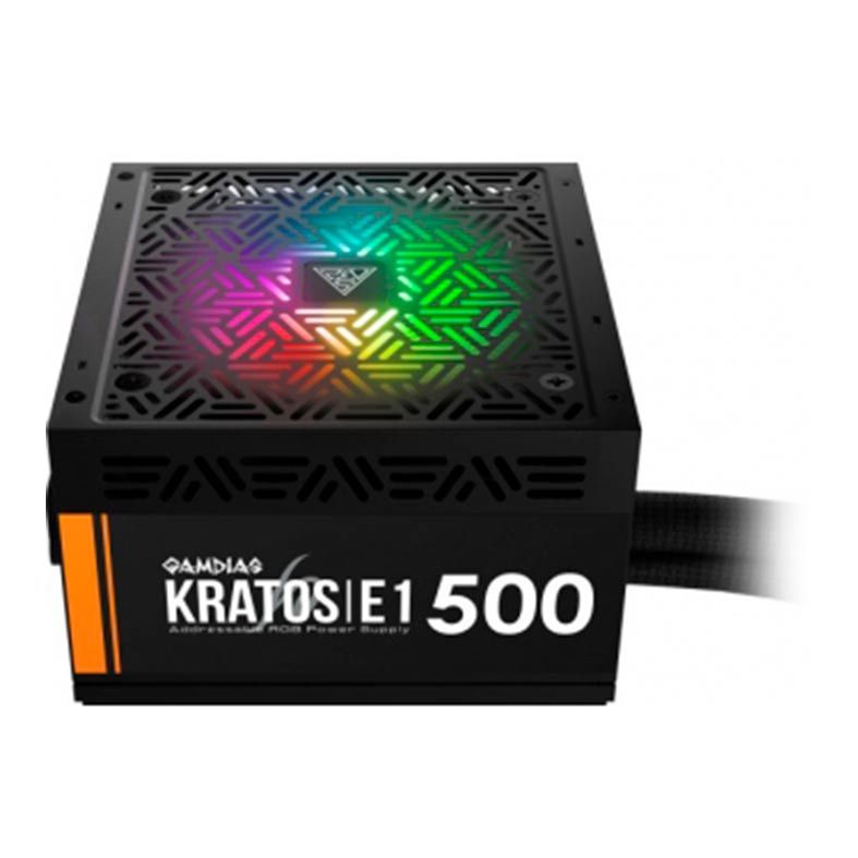 Fonte Gamdias Kratos E1-500W, RGB, GD-Z500ZZZ