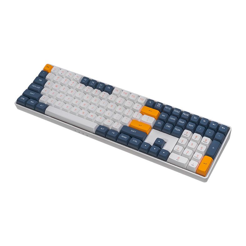 Teclado Mecanico Aigo GD108 Starry Blue, Wireless, Switch Azul, Branco e Azul, GD108-SB-BL