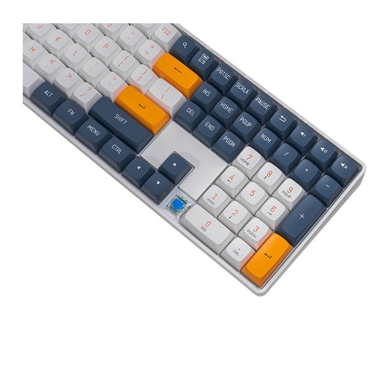 Teclado Mecanico Aigo GD108 Starry Blue, Wireless, Switch Azul, Branco e Azul, GD108-SB-BL
