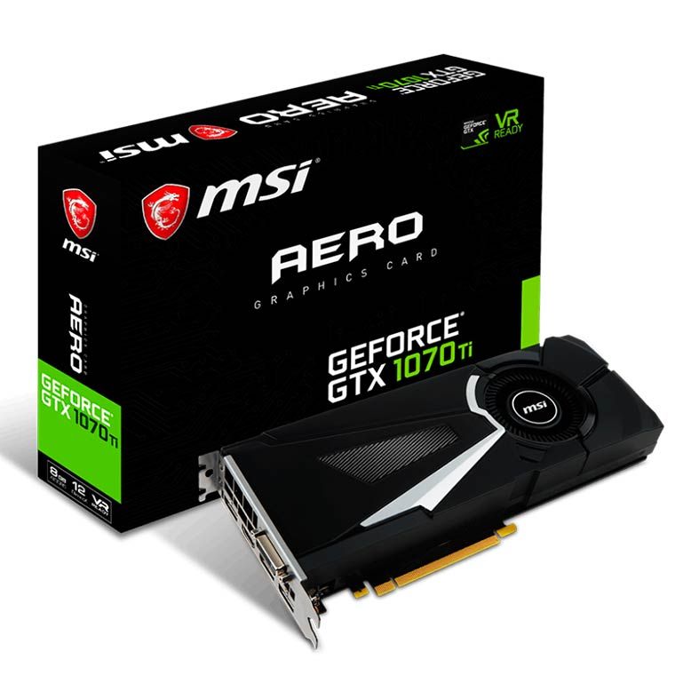 Placa de Video MSI GeForce GTX 1070 Ti Aero 8GB, GeForce-GTX-1070-Ti-Aero-8G