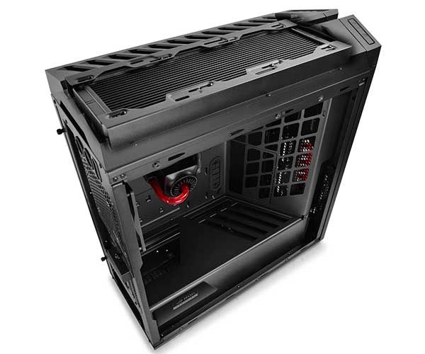 Gabinete DeepCool Genome ROG Preto Com Vermelho, GENOME ROG