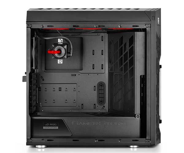Gabinete DeepCool Genome ROG Preto Com Vermelho, GENOME ROG