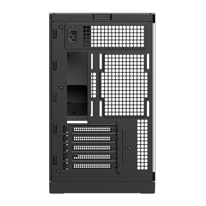 Gabinete Gamer Geometric Future Model 3, Mini-Tower, Lateral de Vidro, Preto e Cinza, GEO-M3-BG