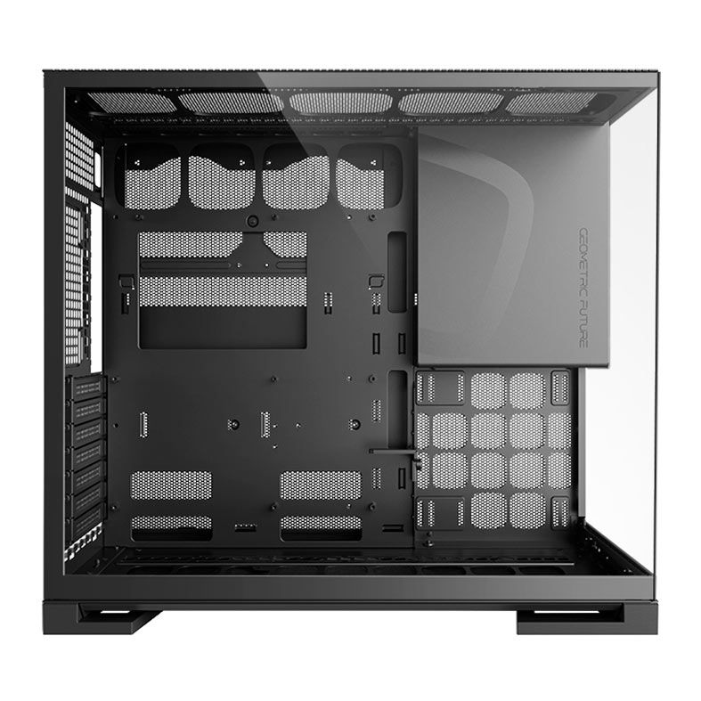 Gabinete Gamer Geometric Future Model 5, Mid-Tower, Lateral de Vidro, Preto, Preto e Cinza, GEO-M5-BG