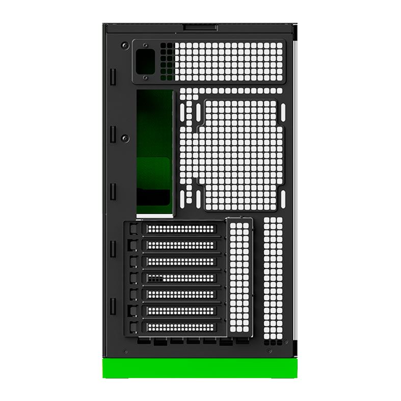 Gabinete Gamer Geometric Future Model 5, Mid-Tower, Lateral de Vidro, Preto e Verde, GEO-M5-BNV