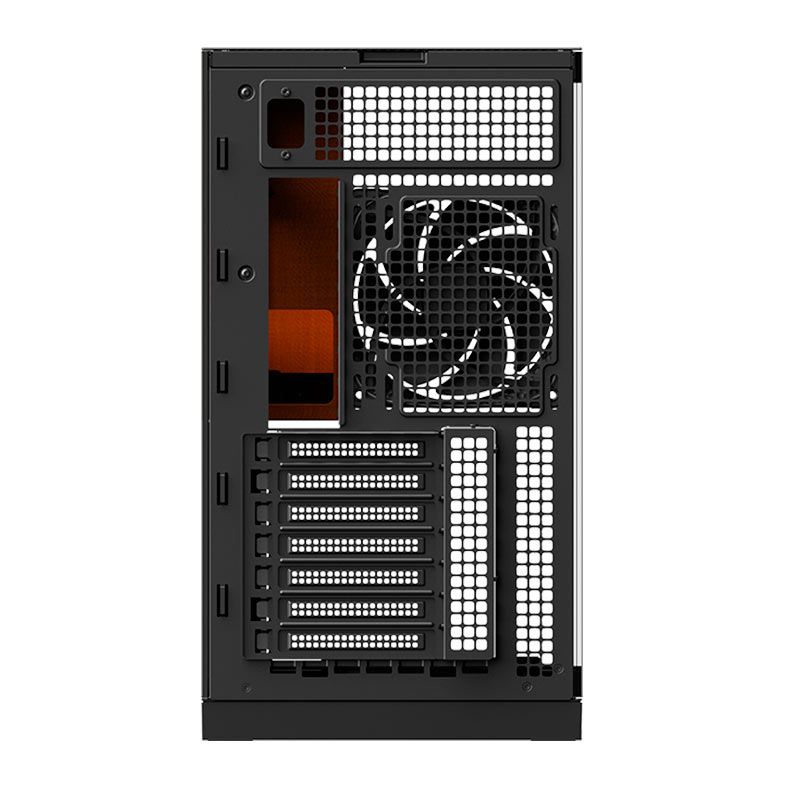 Gabinete Gamer Geometric Future Model 5, Mid-Tower, Lateral de Vidro, Com 5 Fans, Preto e Amarelo, GEO-M5F-BY