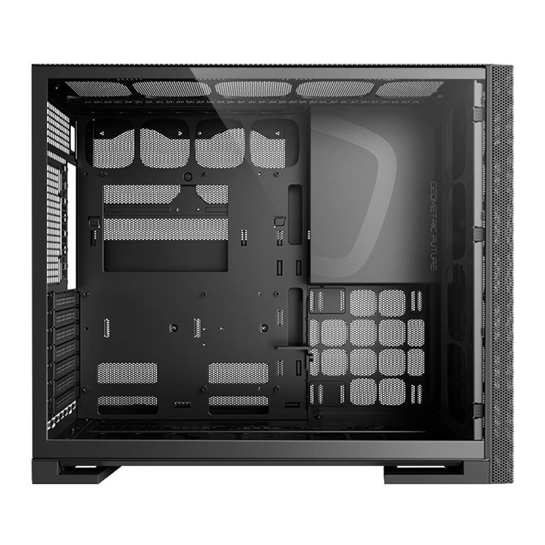 Gabinete Gamer Geometric Future Model 5 Vent, Mid-Tower, Lateral de Vidro, Preto, GEO-M5V-B