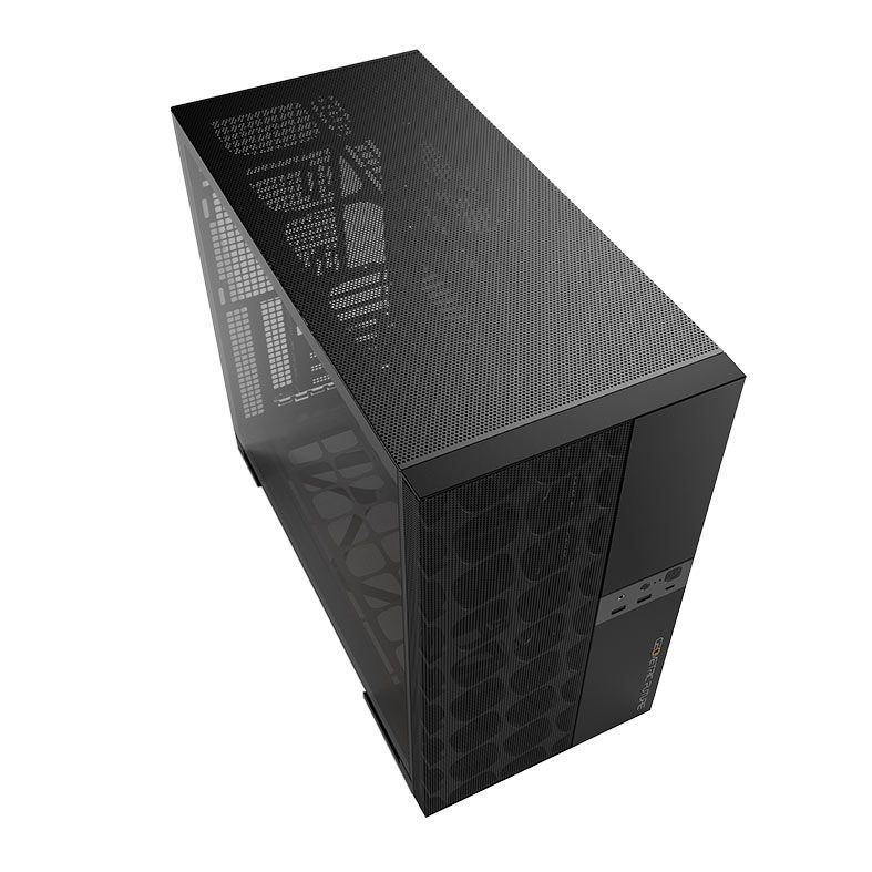 Gabinete Gamer Geometric Future Model 5 Vent, Mid-Tower, Lateral de Vidro, Preto, GEO-M5V-B