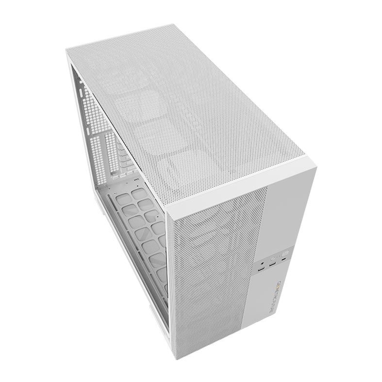Gabinete Gamer Geometric Future Model 5 Vent, Mid-Tower, Lateral de Vidro, Branco, GEO-M5V-W