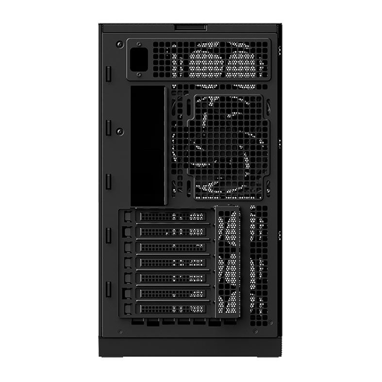 Gabinete Gamer Geometric Future Model 5 Vent, Mid-Tower, Lateral de Vidro, Com 5 Fans, Preto, GEO-M5VF-B
