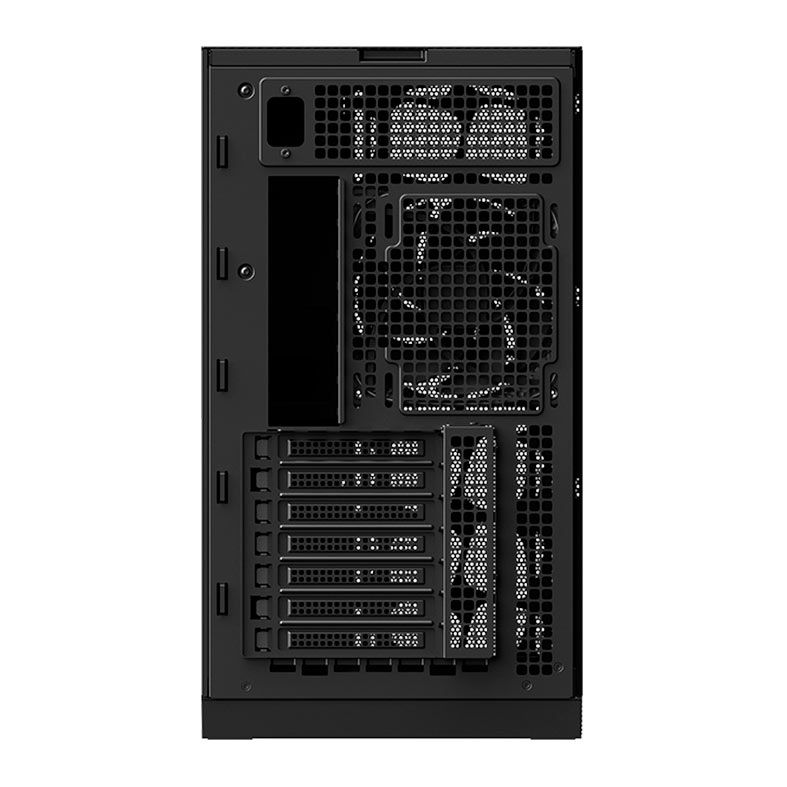 Gabinete Gamer Geometric Future Model 5 Vent, Mid-Tower, Lateral de Vidro, Com 5 Fans, Preto e Amarelo, GEO-M5VF-BY
