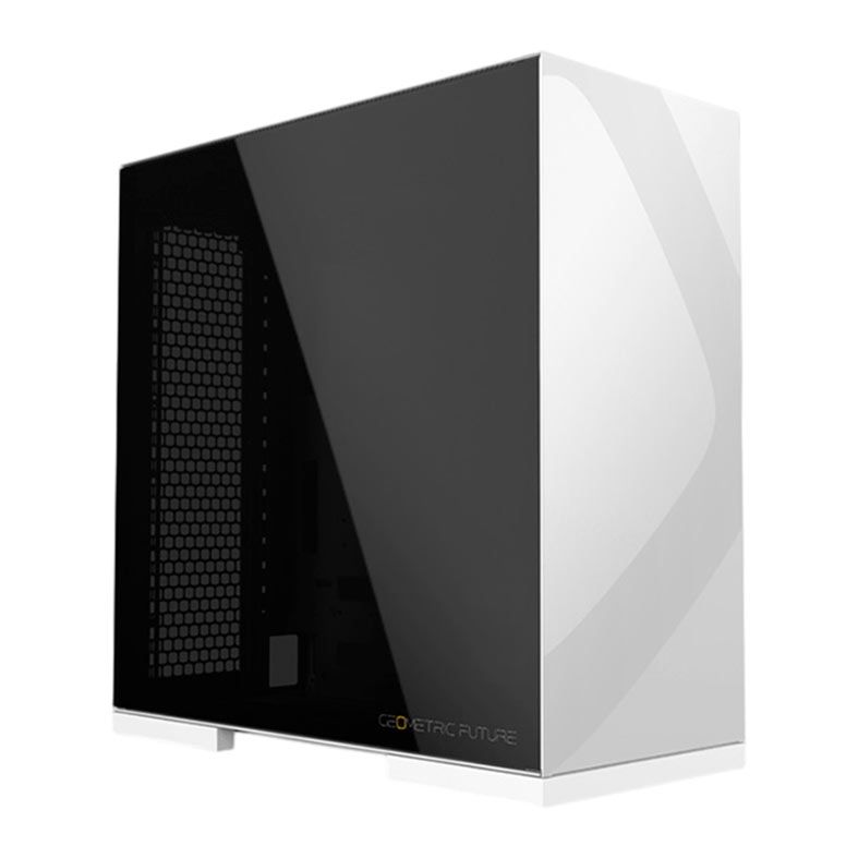 Gabinete Gamer Geometric Model 8 Lohan, Mid-Tower, Lateral de Vidro, Branco, GEO-M8-LOW