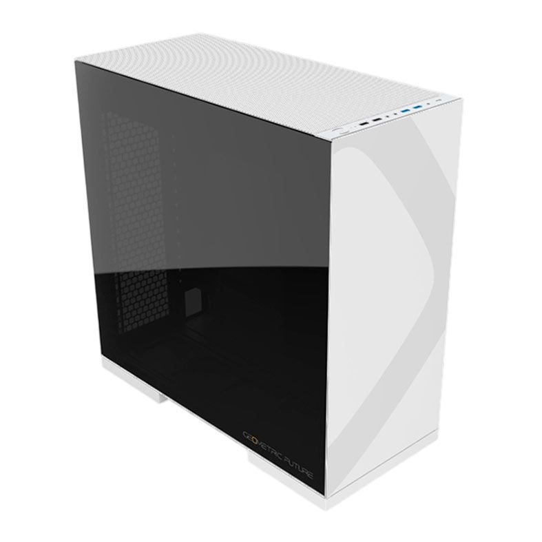 Gabinete Gamer Geometric Model 8 Lohan, Mid-Tower, Lateral de Vidro, Branco, GEO-M8-LOW