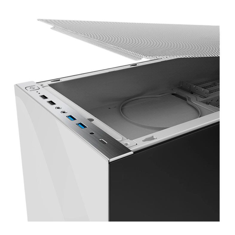 Gabinete Gamer Geometric Model 8 Lohan, Mid-Tower, Lateral de Vidro, Branco, GEO-M8-LOW