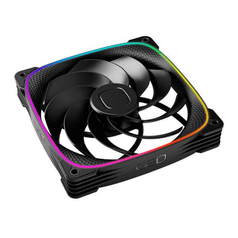 Ventoinha Geometric Future Squama 2503R-14B, ARGB, 140mm, Preto, GEO-S2503RB-14S