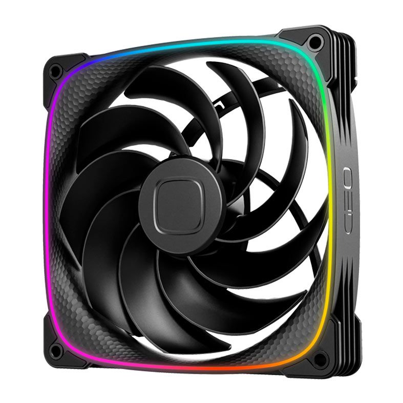 Ventoinha Geometric Future Squama 2503R-14B, ARGB, 140mm, Preto, GEO-S2503RB-14S
