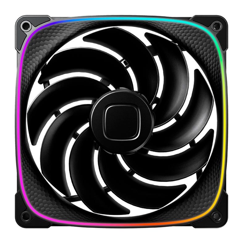 Ventoinha Geometric Future Squama 2503R-14B, ARGB, 140mm, Preto, GEO-S2503RB-14S