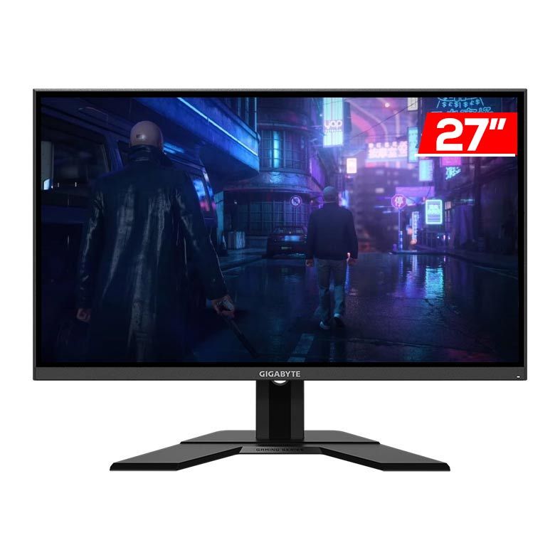 Monitor Gamer Gigabyte G27Q 27" 1ms 144Hz QHD FreeSync Premium HDR Altura Ajustavel HDMI/DP, GIGABYTE G27Q