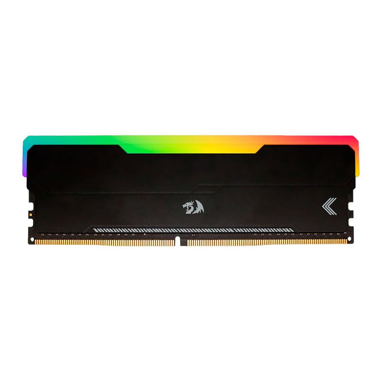 Memoria Redragon Magma, RGB, 8GB (1x8GB), DDR4, 3200MHz, C16, Preta, GM-801