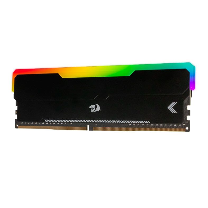 Memoria Redragon Magma, RGB, 8GB (1x8GB), DDR4, 3200MHz, C16, Preta, GM-801