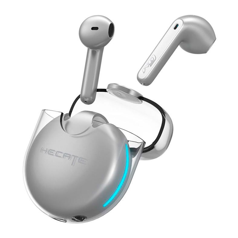 Fone de Ouvido Gamer Edifier Hecate GM5, TWS, Bluetooth, Prata, GM5-SILVER
