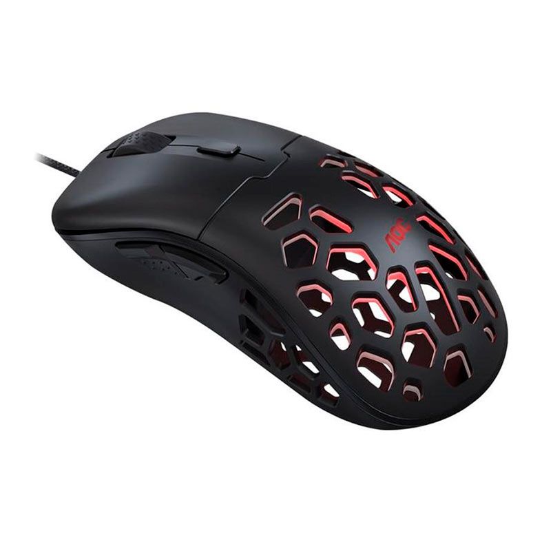 Mouse Gamer AOC GM510, RGB, 16000 DPI, 6 Botoes, Preto, GM510B/FG