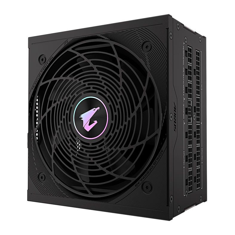 Fonte Gigabyte Aorus Elite P1000W, 1000W, ATX 3.0, PCIe 5.0, Full-Modular, 80 Plus Platinum, Preto, GP-AE1000PM-PG5
