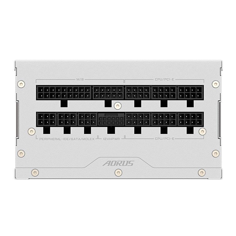 Fonte Gigabyte Aorus Elite P850W Ice, 850W, ATX 3.1, PCIe 5.0, Full-Modular, 80 Plus Platinum, Branco, GP-AE850PM-PG5-ICE