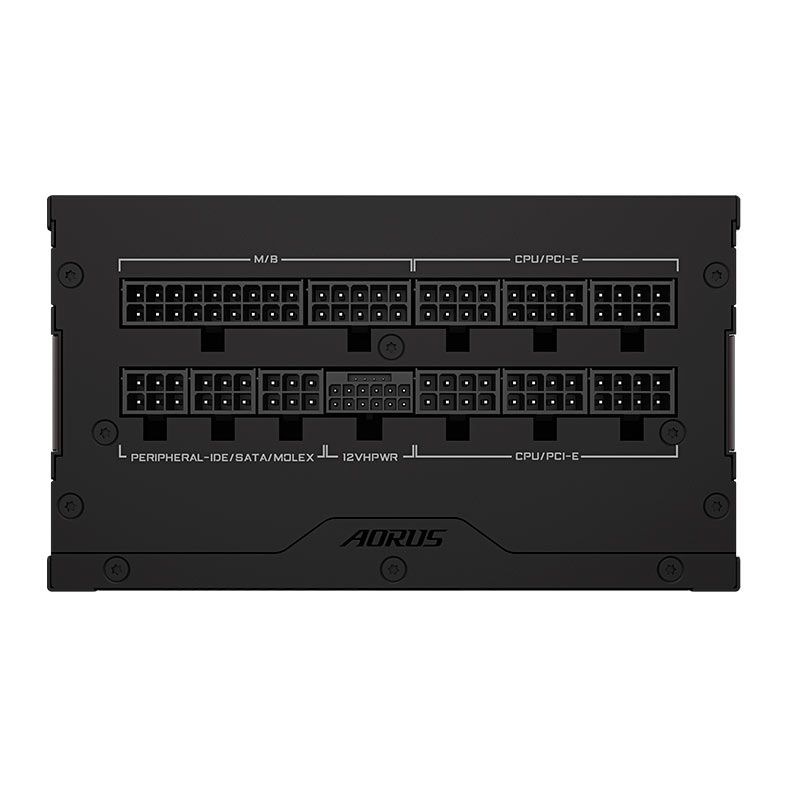 Fonte Gigabyte Aorus Elite P850W, 850W, ATX 3.1, PCIe 5.0, Full-Modular, 80 Plus Platinum, Preto, GP-AE850PM-PG5