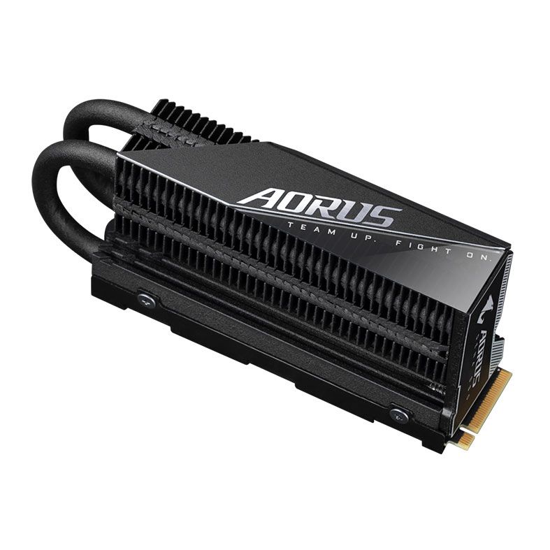 SSD Gigabyte Aorus Gen4 7000s, 2TB, M.2 2280, PCIe NVMe, Leitura 7000 MB/s, Gravacao 6850 MB/s, GP-AG70S2TB-P