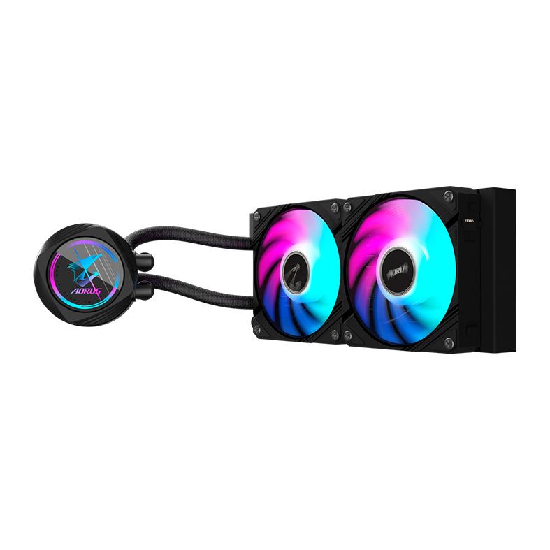 Water Cooler Gigabyte Aorus Waterforce II 240, ARGB, 240mm, Preto, GP-AORUSWATERFORCEII240