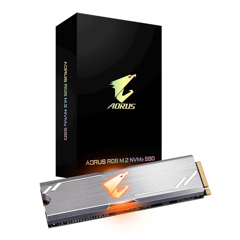 SSD Gigabyte Aorus RGB 256GB M.2 NVMe, GP-ASM2NE2256GTTDR