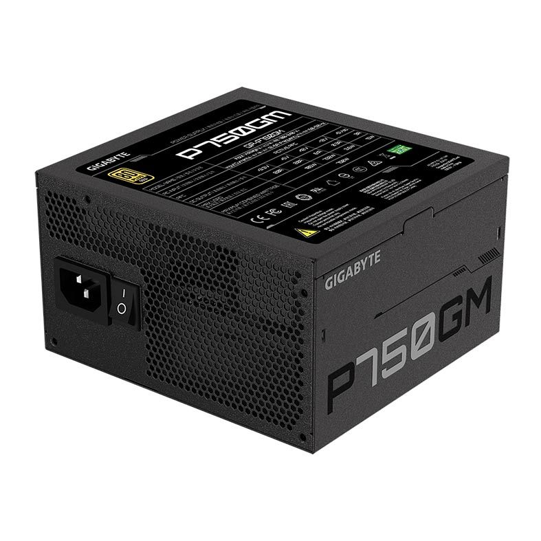 Fonte Gigabyte P750GM Full Modular 750W 80 Plus Gold, GP-P750GM