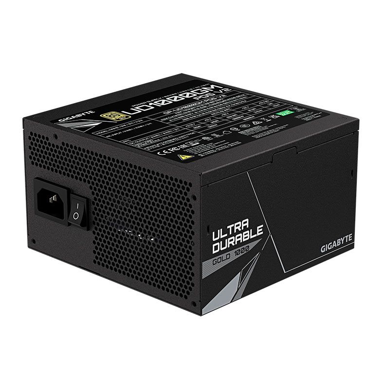 OPENBOX Fonte Gigabyte UD1000GM PG5 V2, 1000W, ATX 3.1, PCIe 5.1, Full-Modular, 80 Plus Gold, Preto, GP-UD1000GM-PG5-V2