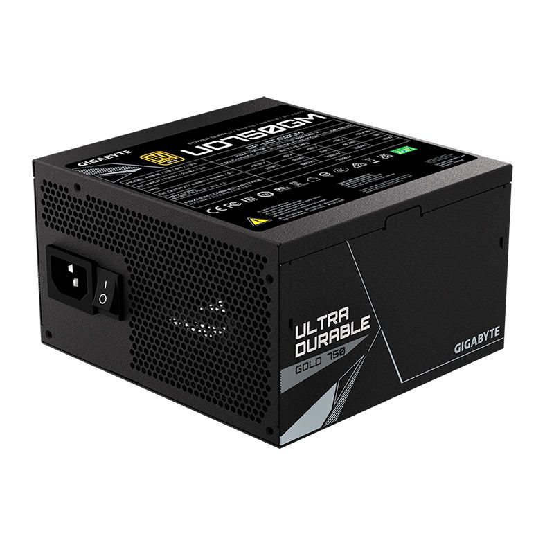 Fonte Gigabyte UD Gold, 750W, Full-Modular, 80 Plus Gold, Preto, GP-UD750GM