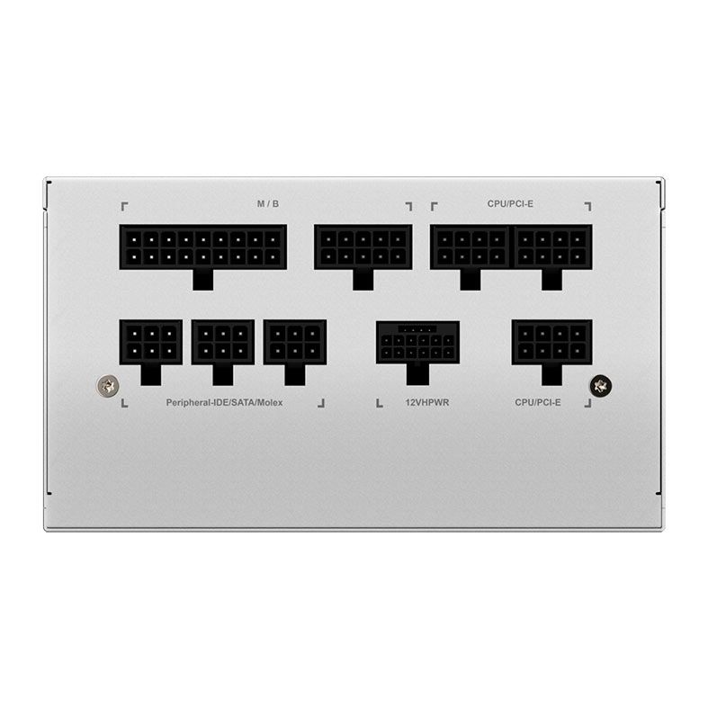 Fonte Gigabyte UD85GM PG5W, 850W, ATX 3.0, PCIe 5.0, Full-Modular, 80 Plus Gold, Branco, GP-UD850GM-PG5W