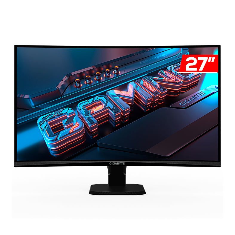Monitor Gamer Gigabyte GS27QC, 27 Pol, VA, Curvo, QHD, 1ms, 180Hz, HDMI/DP, GS27QCA