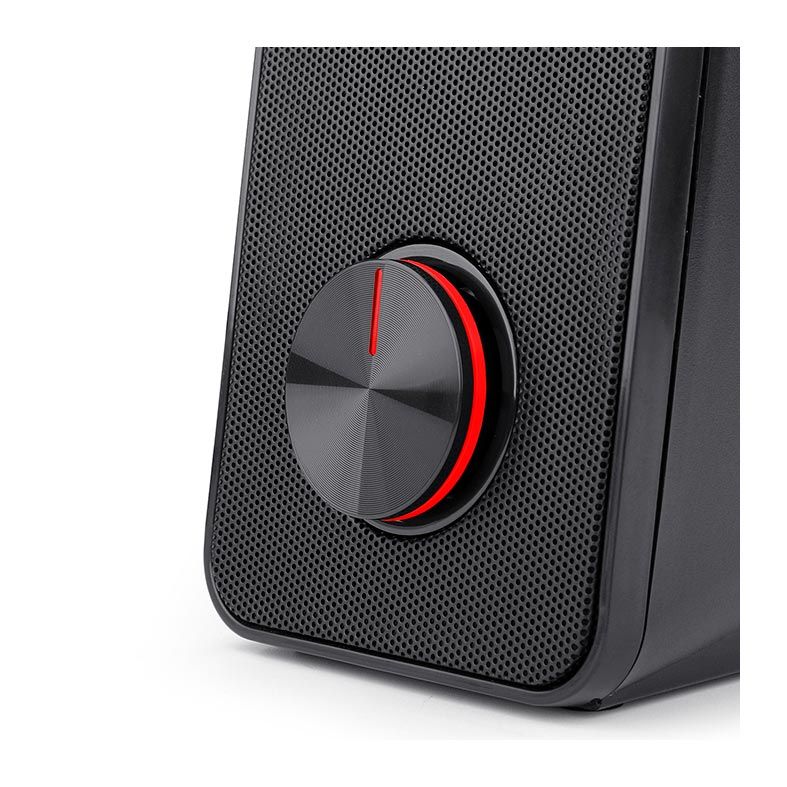 Caixa de Som Redragon Stentor 2.0 Led Vermelho, GS500
