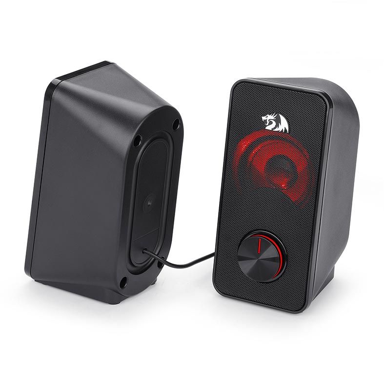 Caixa de Som Redragon Stentor 2.0 Led Vermelho, GS500
