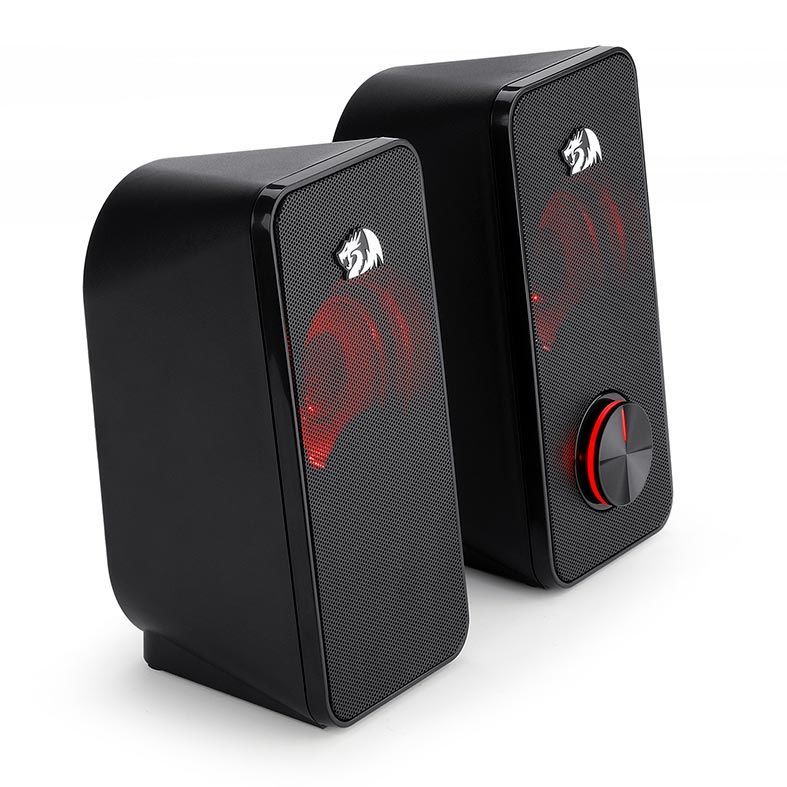 Caixa de Som Redragon Stentor 2.0 Led Vermelho, GS500