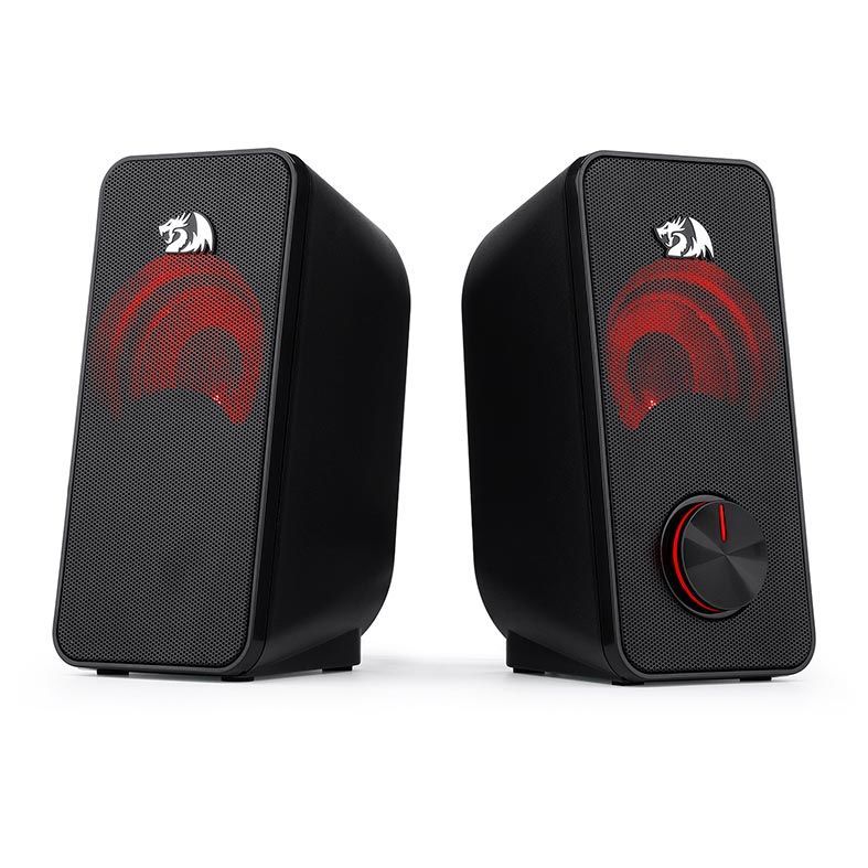 Caixa de Som Redragon Stentor 2.0 Led Vermelho, GS500