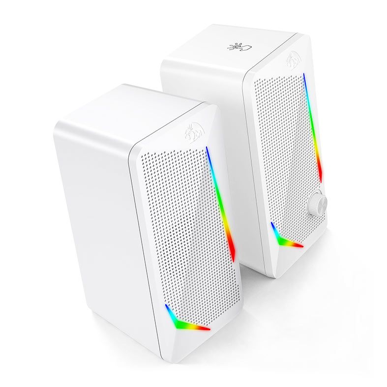 Caixa de Som Gamer Redragon Waltz, RGB, 5W RMS, P2/USB, Branco, GS510W