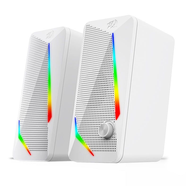 Caixa de Som Gamer Redragon Waltz, RGB, 5W RMS, P2/USB, Branco, GS510W