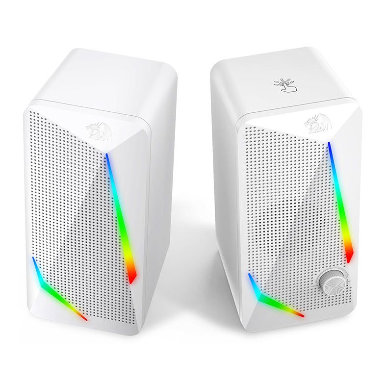 Caixa de Som Gamer Redragon Waltz, RGB, 5W RMS, P2/USB, Branco, GS510W